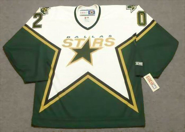 ED BELFOUR Dallas Stars 1999 CCM Throwback Home NHL Jersey