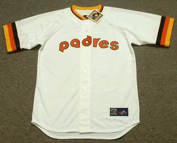 KURT BEVACQUA San Diego Padres 1984 Majestic Cooperstown Throwback Home Baseball Jersey
