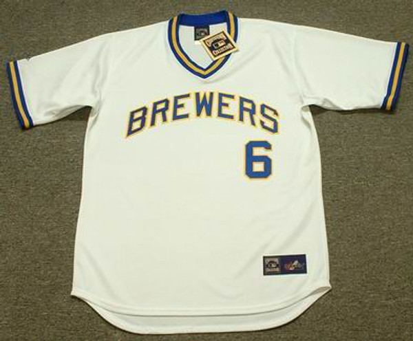 SAL BANDO Milwaukee Brewers 1977 Majestic Cooperstown Throwback Home Jersey
