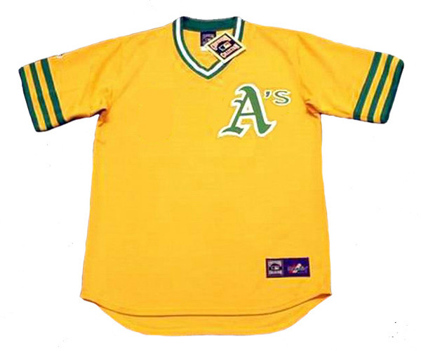 JIM "CATFISH" HUNTER Oakland Athletics 1974 Majestic Cooperstown Baseball Jersey