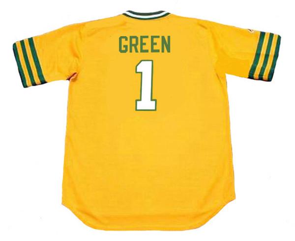 DICK GREEN Oakland Athletics 1972 Majestic Cooperstown Throwback Baseball Jersey