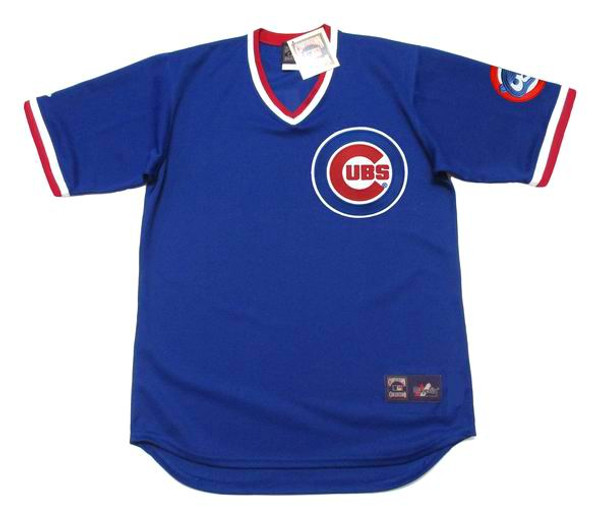 RYNE SANDBERG Chicago Cubs 1984 Majestic Cooperstown Throwback Baseball Jersey - FRONT