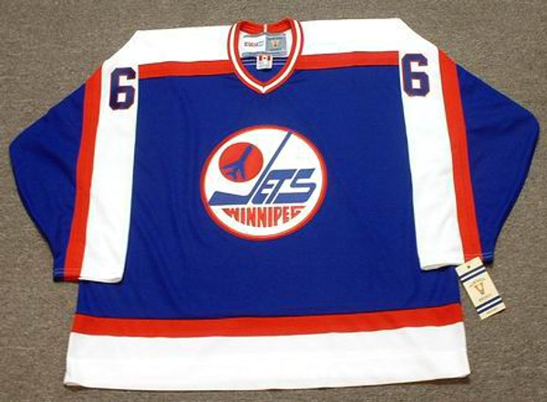 JIM KYTE Winnipeg Jets 1986 1996 Away CCM NHL Vintage Throwback Jersey - FRONT