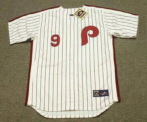 VON HAYES Philadelphia Phillies 1986 Home Majestic Throwback Baseball Jersey - front