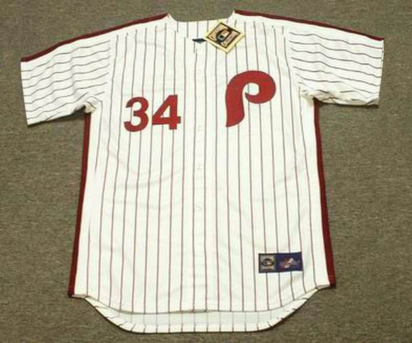 GARY MATTHEWS Philadelphia Phillies 1982 Majestic Cooperstown Throwback Home Baseball Jersey - Front