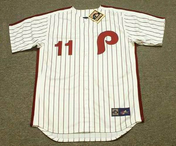 TIM McCARVER Philadelphia Phillies 1976 Majestic Cooperstown Throwback Home Baseball Jersey - Front
