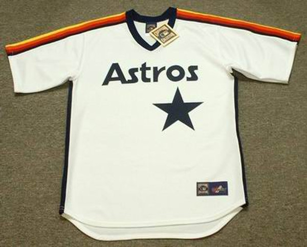 ART HOWE Houston Astros 1982 Away Majestic Baseball Throwback Jersey - FRONT