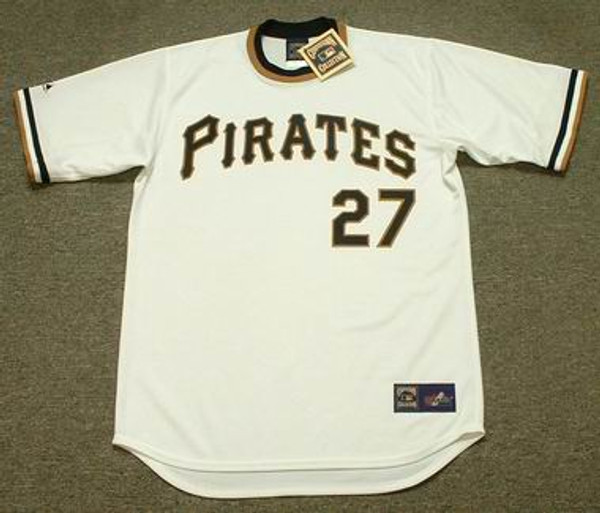 KENT TEKULVE Pittsburgh Pirates 1975 Majestic Cooperstown Throwback Baseball Jersey