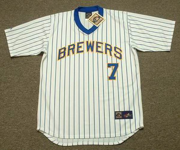 Majestic White Milwaukee Brewers Home Official Cool Base Jersey