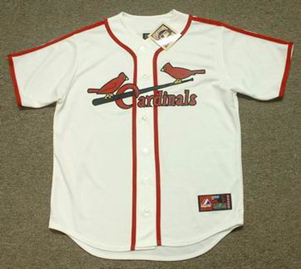 ENOS SLAUGHTER St. Louis Cardinals 1940's Majestic Cooperstown Throwback Baseball Jersey