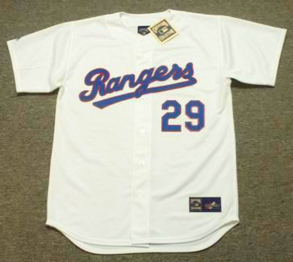 PETE INCAVIGLIA Texas Rangers 1990 Majestic Cooperstown Throwback Baseball Jersey