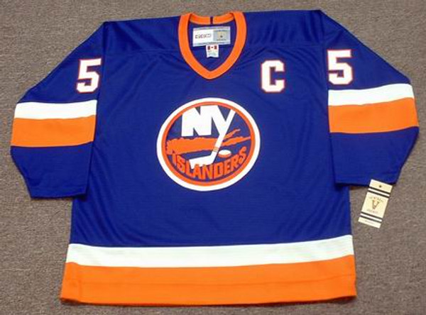 DENIS POTVIN New York Islanders 1982 Away CCM Vintage Throwback NHL Hockey Jersey - front