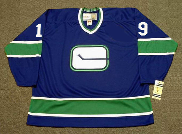 DEREK SANDERSON Vancouver Canucks 1976 CCM Throwback Hockey Jersey - FRONT