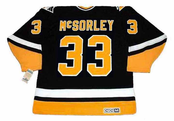 MARTY McSORLEY Pittsburgh Penguins 1994 CCM Throwback NHL Hockey Jersey