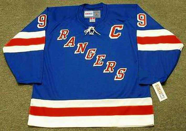 Barry Beck 1983 New York Rangers Home NHL Throwback Hockey Jersey