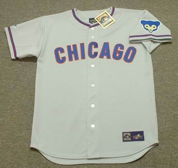 LOU BROCK Chicago Cubs 1963 Majestic Cooperstown Throwback Away Jersey