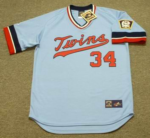 Vintage 90s Minnesota Twins Kirby Puckett 34 Majestic Navy 