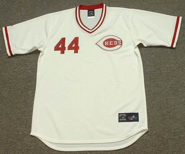 ERIC DAVIS Cincinnati Reds 1990 Majestic Cooperstown Home Baseball Jersey