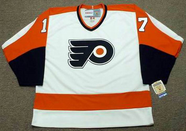 PAUL HOLMGREN Philadelphia Flyers 1980 CCM Vintage Throwback Home NHL Jersey - Front