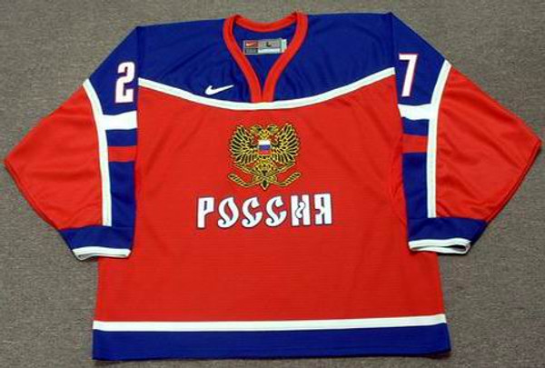 Alex Kovalev 2002 Team Russia Olympic Nike NHL Throwback Hockey Jersey - FRONT