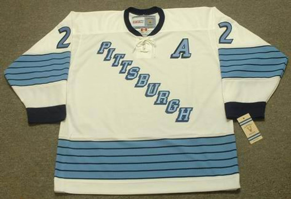 LEO BOIVIN Pittsburgh Penguins 1967 CCM Vintage Away NHL Hockey Jersey