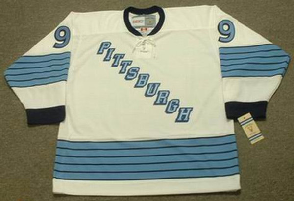 Andy Bathgate 1967 Pittsburgh Penguins NHL Throwback Away Jersey - FRONT