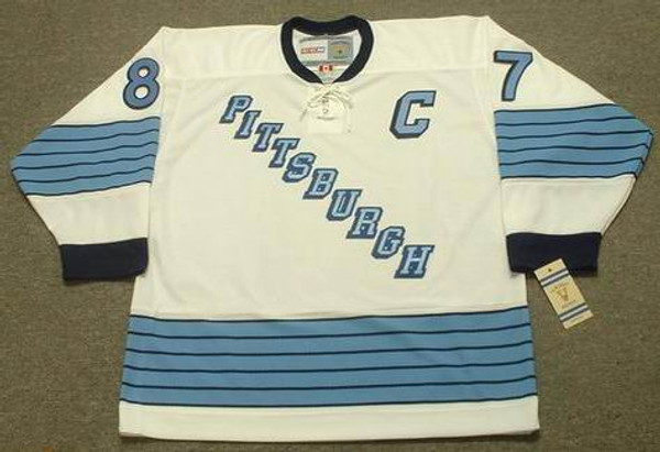 SIDNEY CROSBY Pittsburgh Penguins 1967 CCM Vintage Away NHL Hockey Jersey