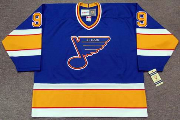 DOUG GILMOUR St. Louis Blues 1987 CCM Vintage Throwback NHL Hockey Jersey