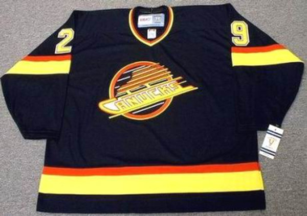 GINO ODJICK Vancouver Canucks 1994 Away CCM Throwback NHL Hockey Jersey - FRONT
