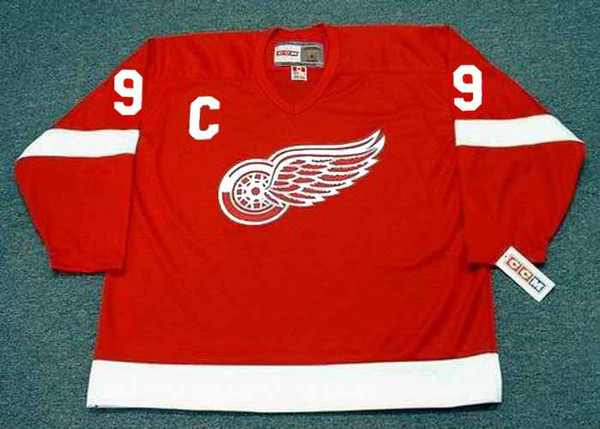 GORDIE HOWE Detroit Red Wings 1962 Home CCM Throwback NHL Hockey Jersey - FRONT