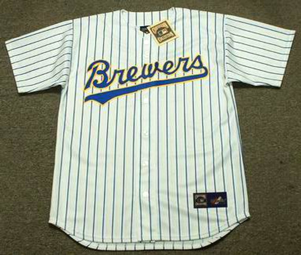 MILWAUKEE BREWERS 1990's Majestic Cooperstown Throwback Home Jersey