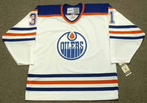 GRANT FUHR Edmonton Oilers 1987 CCM Vintage Throwback Home NHL Jersey