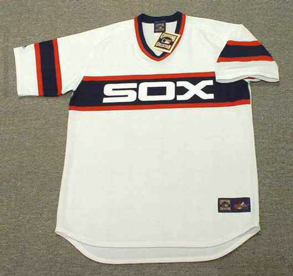 GREG LUZINSKI Chicago White Sox 1983 Home Majestic Throwback Baseball Jersey - FRONT