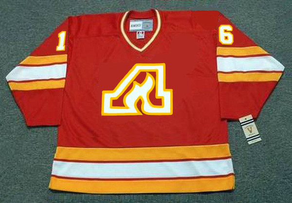 GUY CHOUINARD Atlanta Flames 1978 CCM Throwback Away NHL Hockey Jersey - FRONT