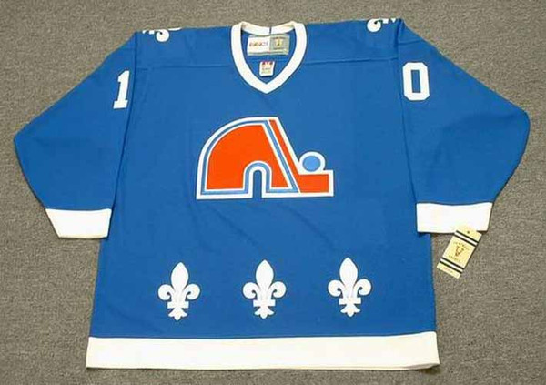 GUY LAFLEUR Quebec Nordiques 1990 Away CCM Vintage Throwback Hockey Jersey - FRONT