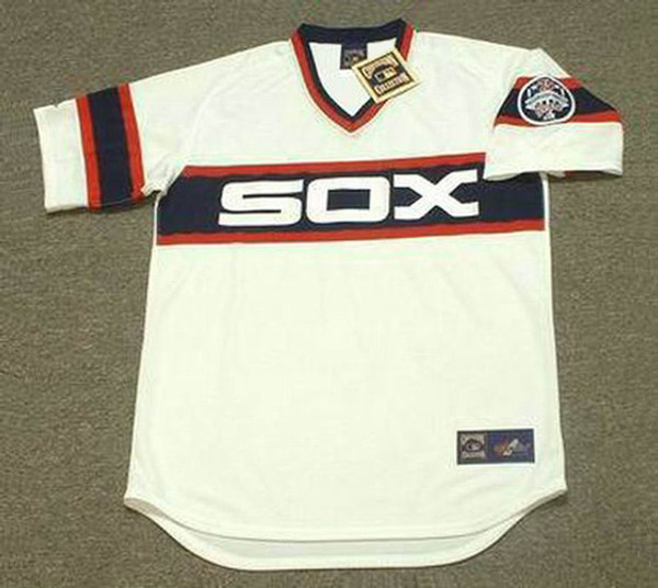 HAROLD BAINES Chicago White Sox 1985 Majestic Throwback Baseball Jersey - FRONT