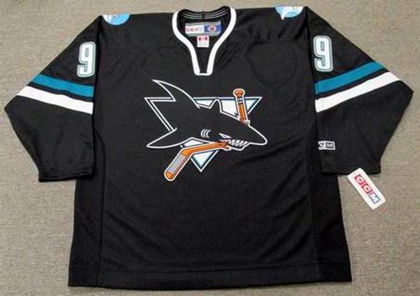 2002 San Jose Sharks Alternate CCM Vintage ADAM GRAVES NHL throwback jersey - FRONT