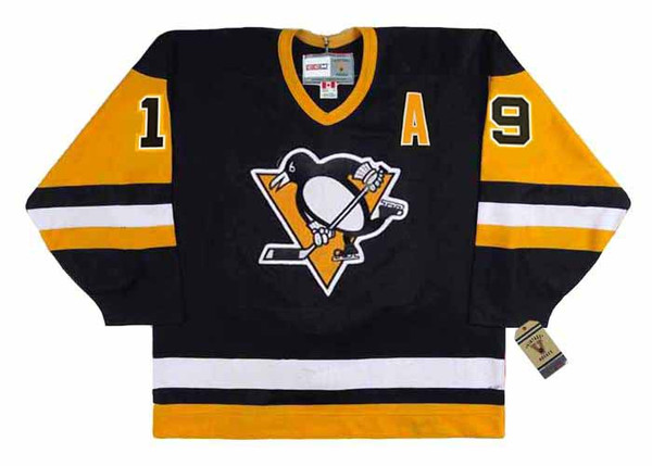 Bryan Trottier 1992 Pittsburgh Penguins NHL Throwback Away Jersey - FRONT