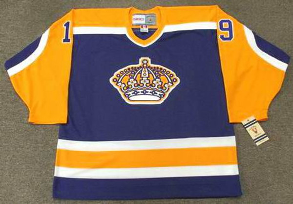 JIM FOX Los Angeles Kings 1984 CCM Vintage Away NHL Hockey Jersey