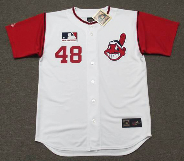 MAJESTIC  SAM McDOWELL Cleveland Indians 1969 Cooperstown Baseball Jersey