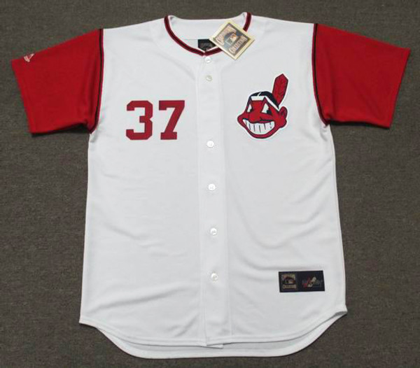 TOMMY JOHN Cleveland Indians 1964 Majestic Cooperstown Home Baseball Jersey