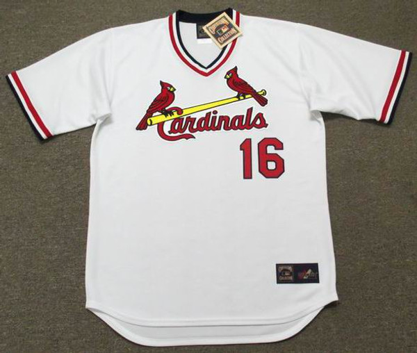 RAY LANKFORD St. Louis Cardinals 1991 Majestic Cooperstown Throwback Home Jersey - FRONT