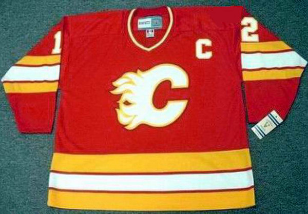 JAROME IGINLA Calgary Flames 1980's CCM Vintage Throwback Away NHL