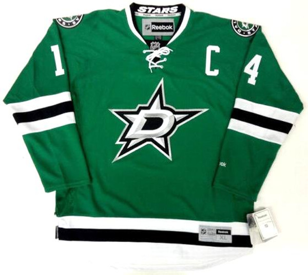 JAMIE BENN Dallas Stars 2015 REEBOK Throwback Home NHL Hockey Jersey