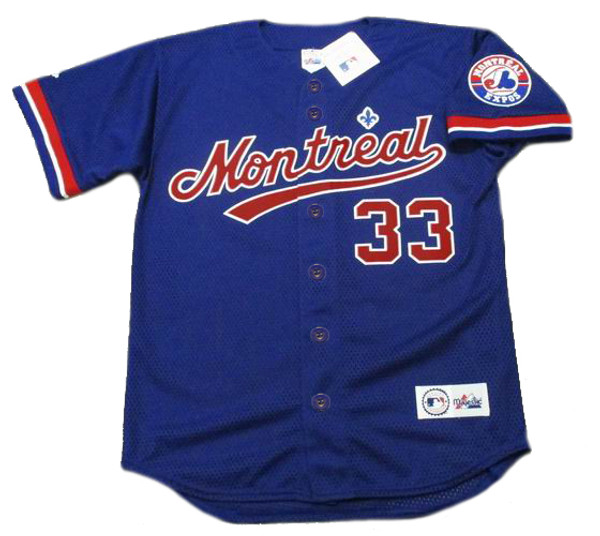 JOSE CANSECO Montreal Expos 2002 Majestic Throwback Baseball Jersey