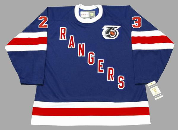 JEFF BEUKEBOOM New York Rangers 1991 CCM Vintage Throwback NHL Hockey Jersey