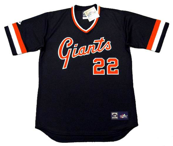 MAJESTIC  JACK CLARK San Francisco Giants 1982 Cooperstown Baseball Jersey