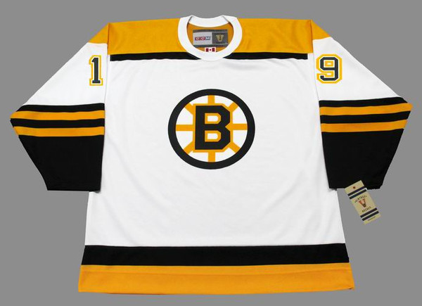 JOHNNY McKENZIE Boston Bruins 1966 CCM Vintage Throwback Away NHL Hockey Jersey