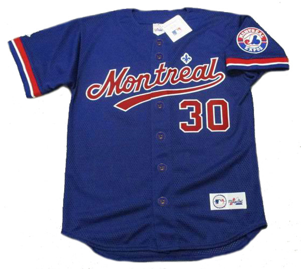 CLIFF FLOYD Montreal Expos 1994 Majestic Throwback Baseball Jersey