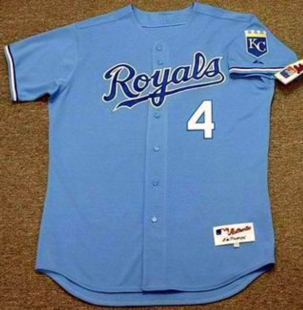 ALEX GORDON Kansas City Royals 2010 Authentic Majestic Alternate Throwback Baseball Jersey - FRONT